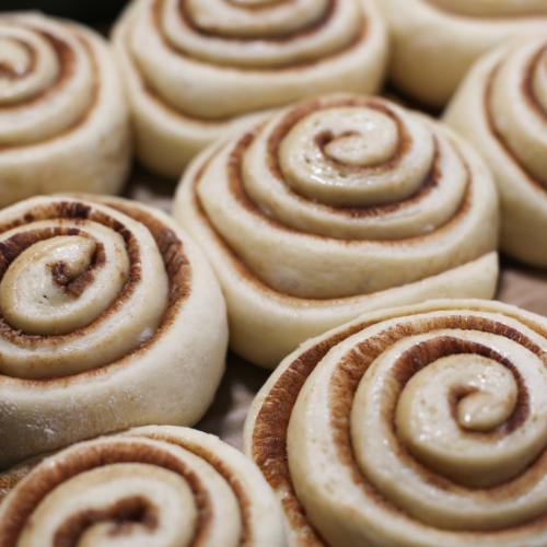 Homemade Cinnamon Buns & Cream Cheese Frosting