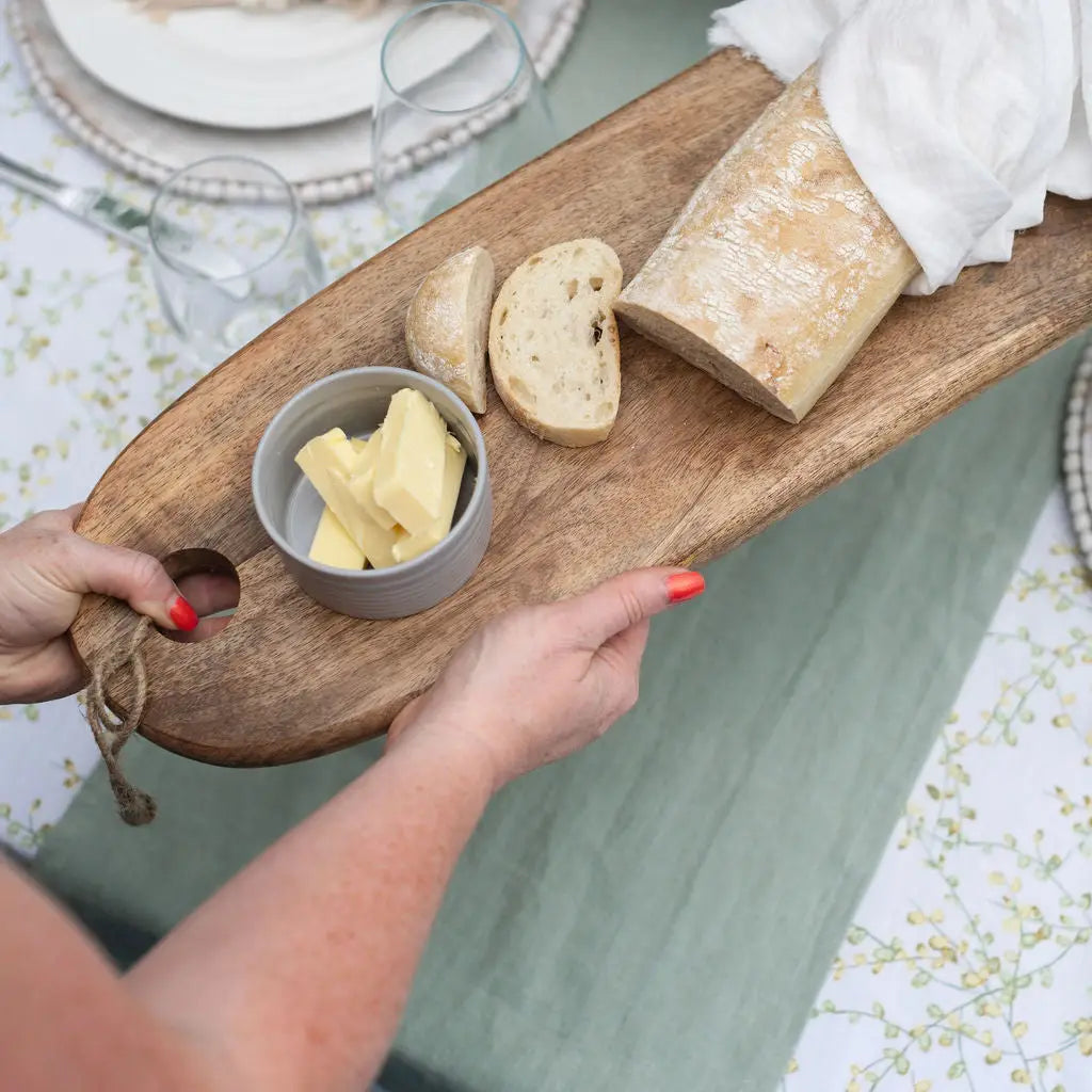 Gordes - Round Edged, Oiled, Wooden Serving Board