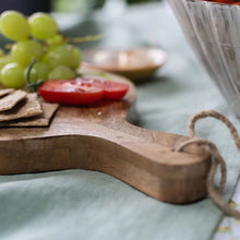 Load image into Gallery viewer, Troyes - Small Chevron Patterned Wooden Serving Board
