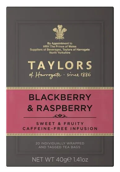Taylors - Blackberry & Raspberry Tea Bags 20 Bags